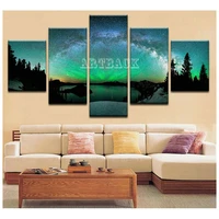 5d diy diamond painting northern lights landscape full square round drill five fight rhinestone embroidery mosaic