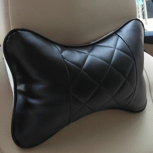 Автомобильная Кожаная подушка на подголовник, Всесезонная, для автомобиля