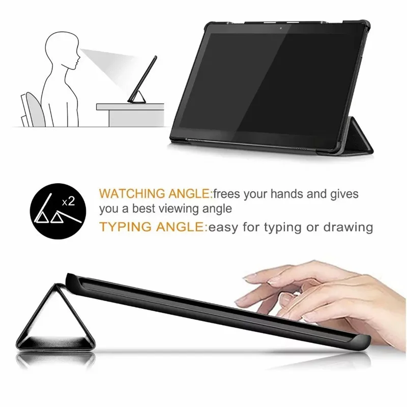 Ultra Slim Magnetic PU Leather Case For lenovo tab M10 TB-X605F TB-X605L Tablet Cover Lenovo Tab M 10 X605 10.0 inch+Stylus | Компьютеры и