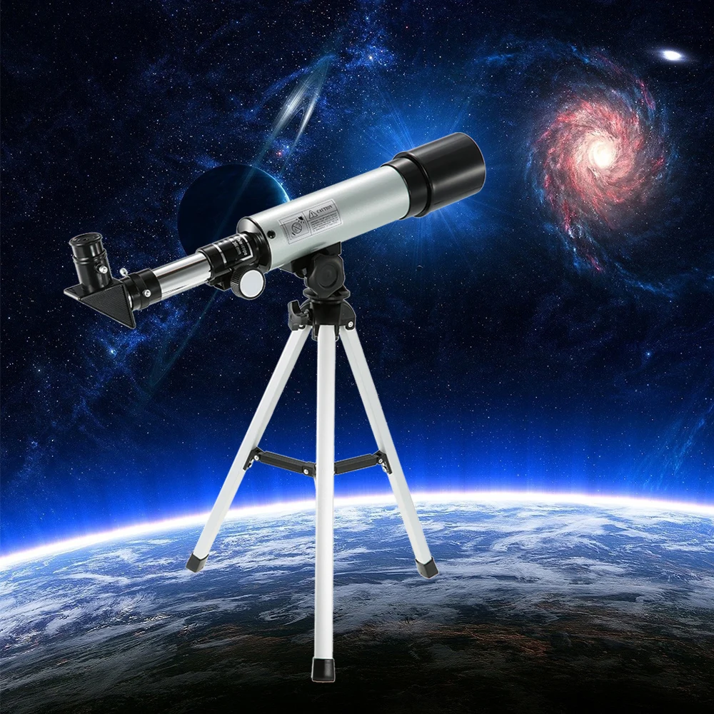 Открытый HD 90X зум телескоп 360x50 мм рефракционный космический астрономический