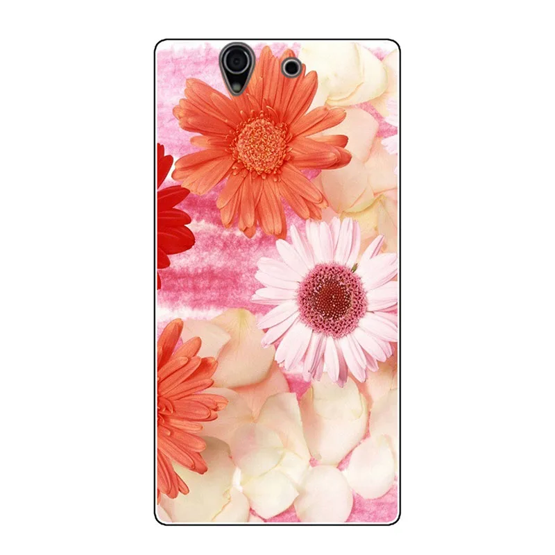 Мягкие чехлы для телефонов из ТПУ для sony Xperia Z L36h C6602 5,0 дюймов C6603 L36i Чехлы Nutella Фламинго Сова тетрис Сумки Чехол бампер