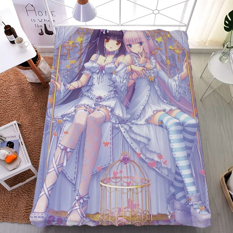 Обновленная японская постельная простыня NEKOPARA шоколад ваниль кокосовое молоко и