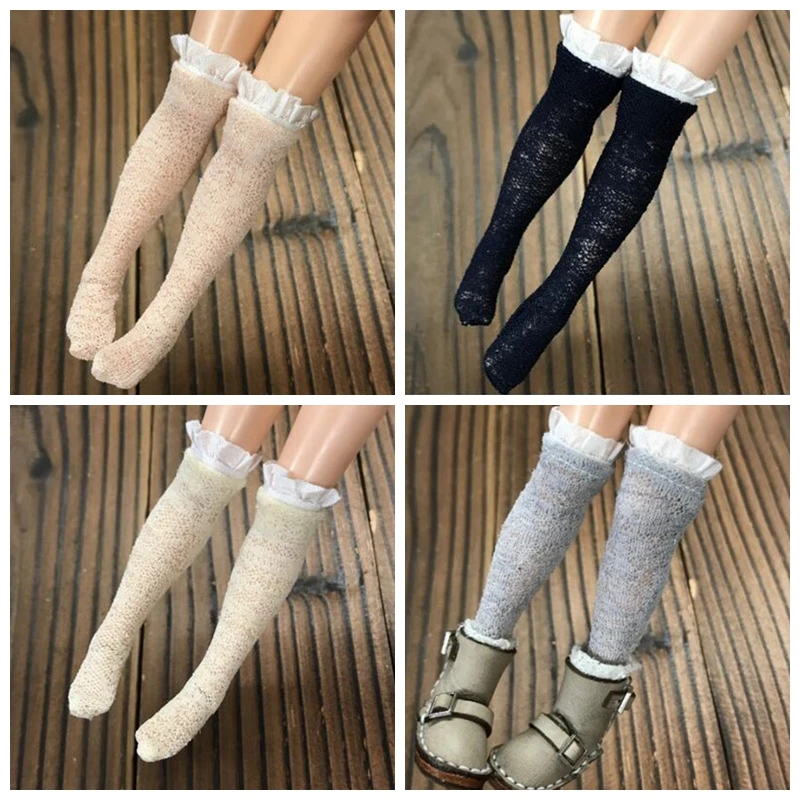 4 пары одежда Blyth модные носки кружевные чулки для кукол Licca Azone momoko Barbies 1/6|Куклы| |