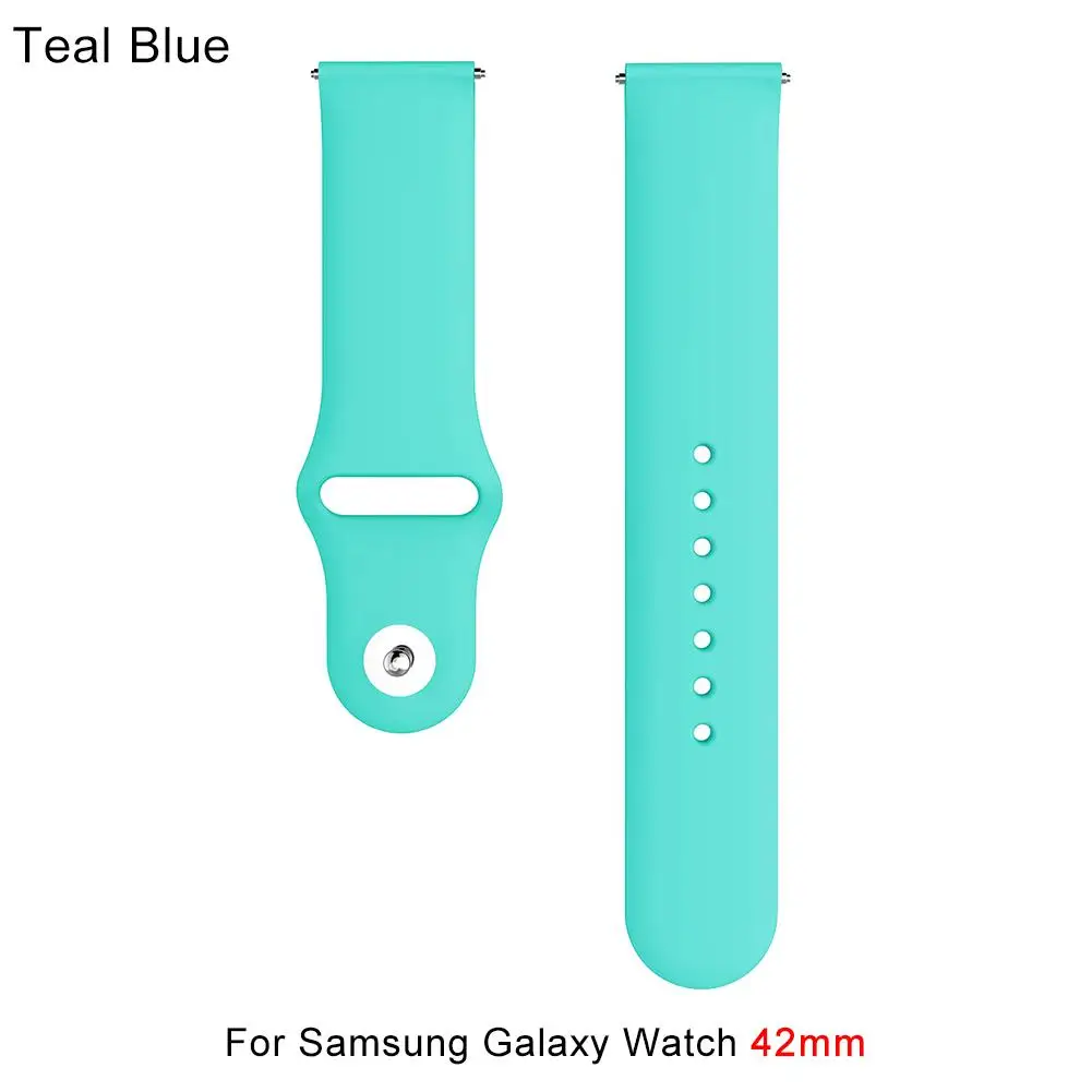 Силиконовый спортивный ремешок для наручных часов Samsung Galaxy Watch S4 42 мм & Gear S2 46 S3