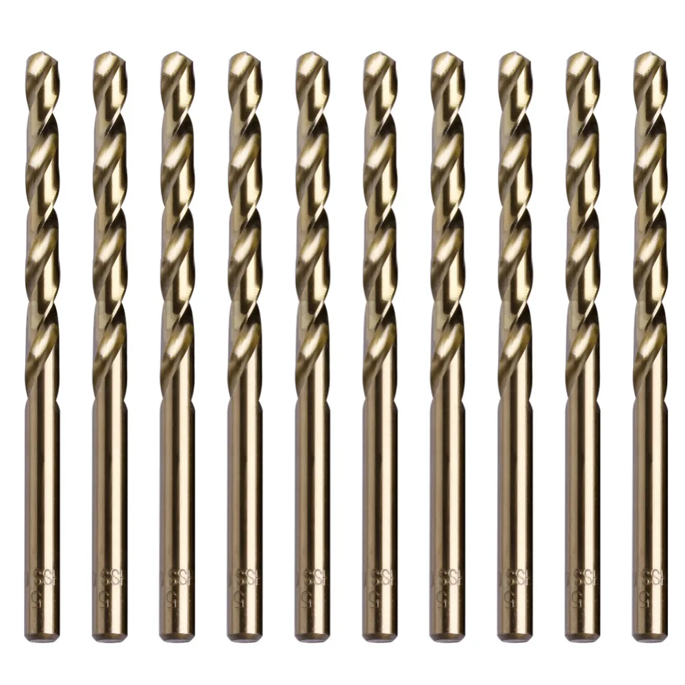 10 шт. 1 5 мм M35 Круглый хвостовик HSS Co Кобальт спиральное сверло L15|drill bit|spiral drill bitsspiral