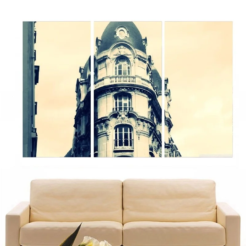 Modern Colorful Photo Picture city coast Room Decor 3 pcs Cities Canvas Art Painting Living Bedroom | Дом и сад