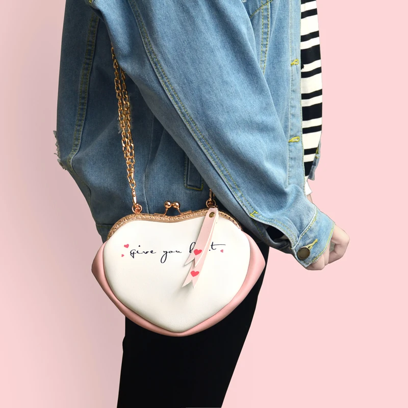 Лето 2017 г. женские Модные клатч Для женщин буквы сумка уникальный сердце Форма