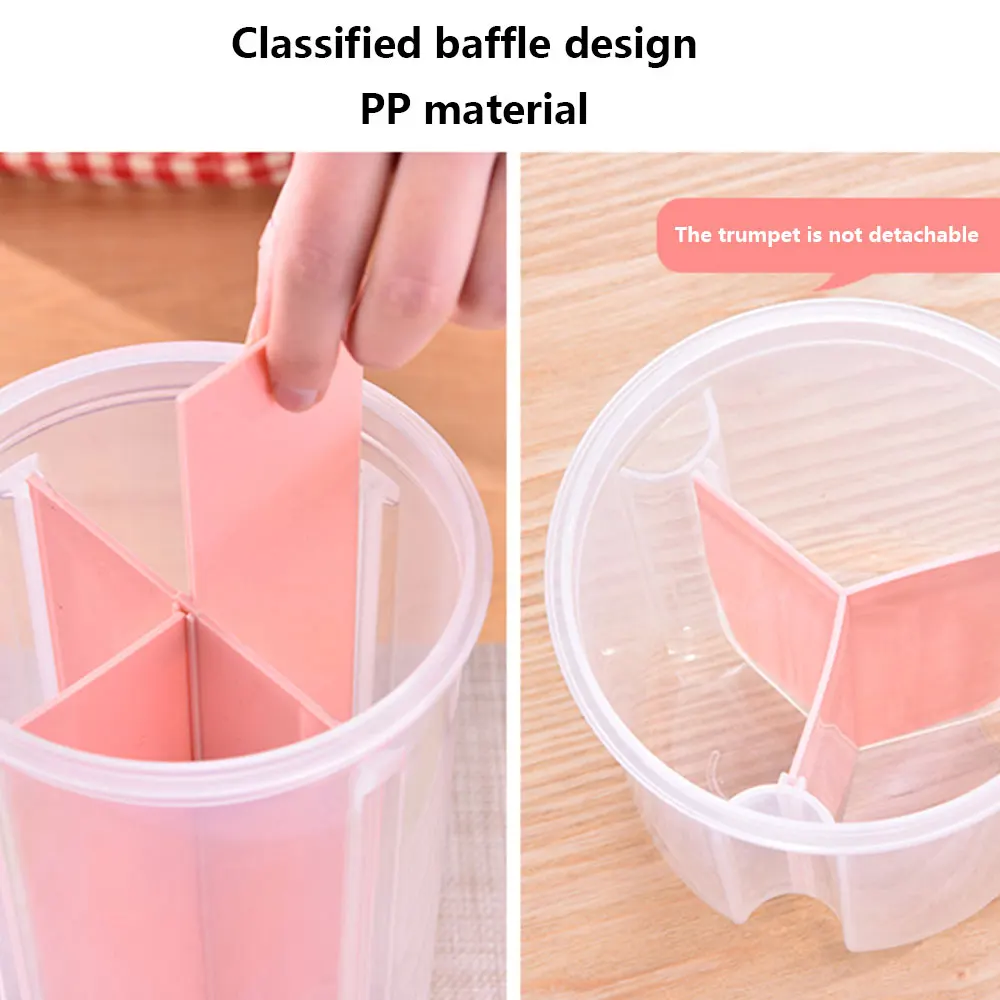 Коллекционный резервуар 2 1-3L кухонный нескользящий ящик для хранения 4 цветов