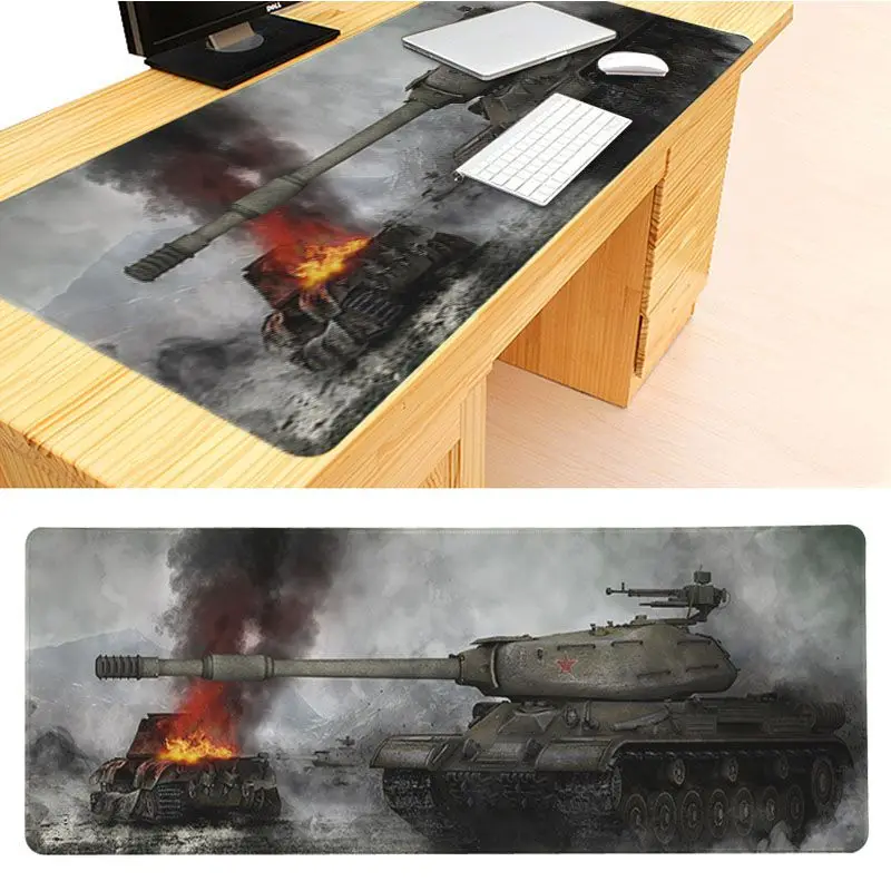 Игровая клавиатура MaiYaCa World of Tanks, игровые коврики для мыши размером 30x90x0,2 см, игровые коврики для мыши