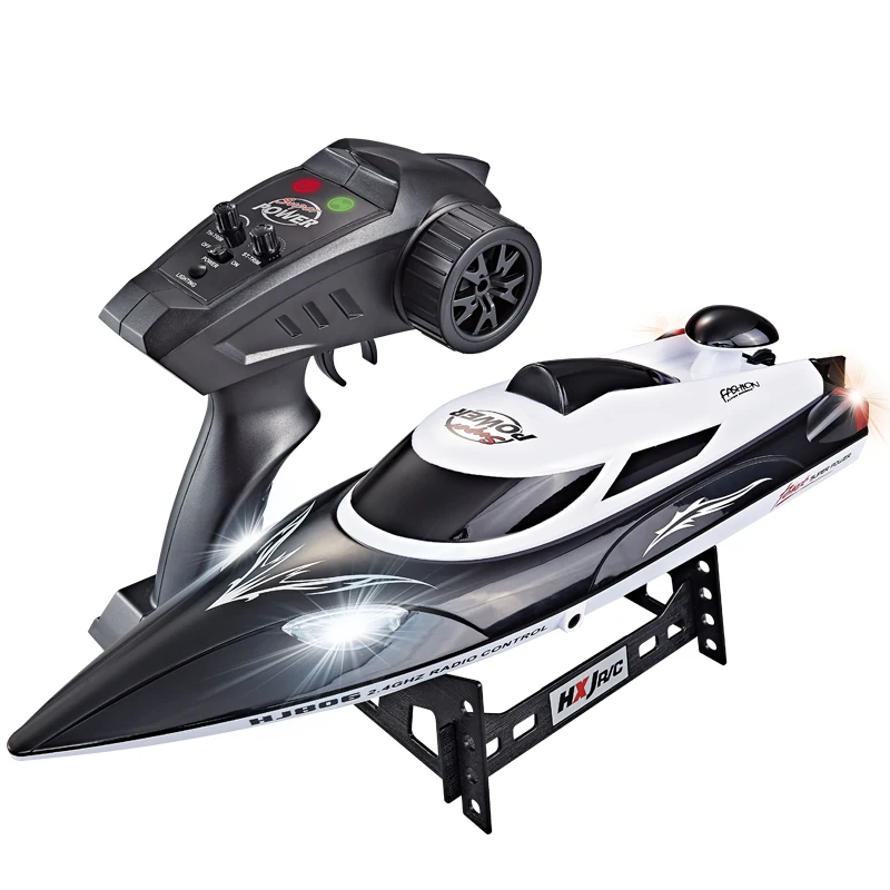 HJ806 высокая скорость RC Гоночная Лодка 35 км/ч 200 м Дистанция управления Быстрая