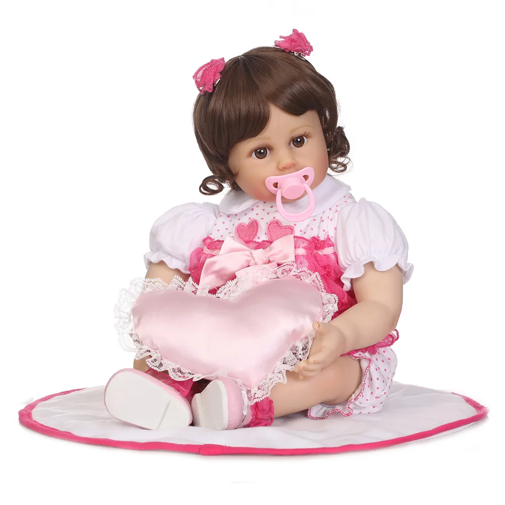 

Кукла реборн NPK Мягкая силиконовая, Реалистичная Очаровательная кукла-младенец для девочек, 55 см, 22 дюйма