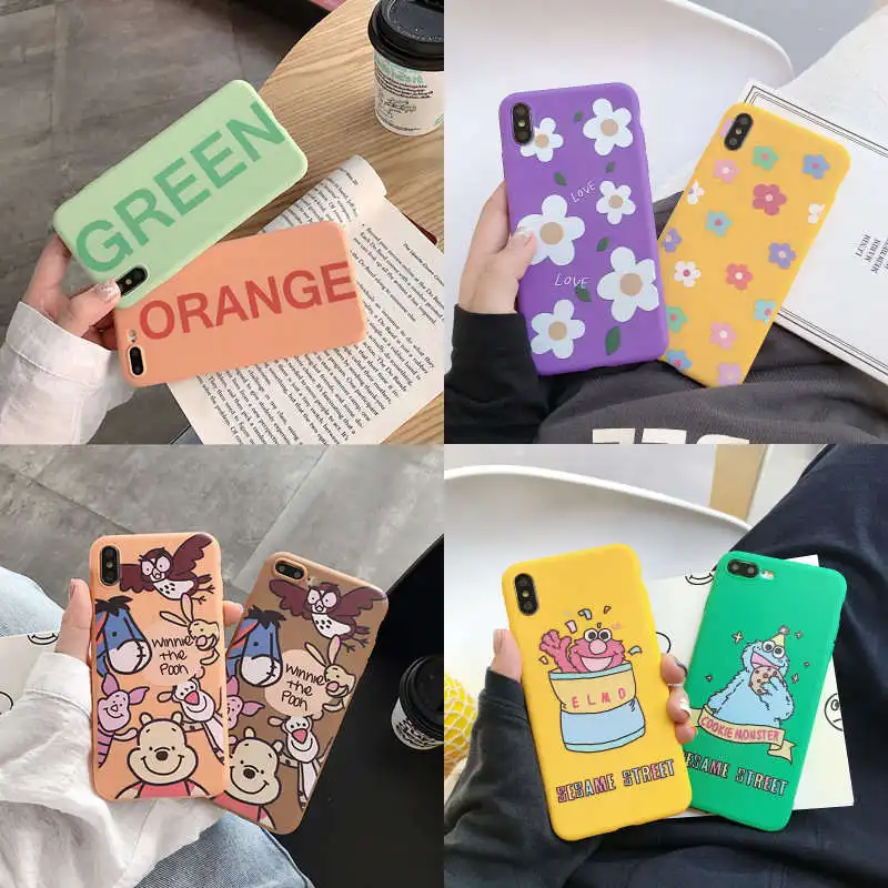 Чехол для iPhone 7 8 6 6S Plus милый чехол телефона с цветочным узором XR Xs Max X XS цвета
