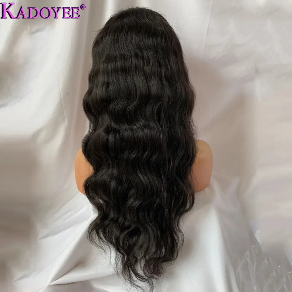 Бразильский объемный волнистый парик с кружевом спереди предварительно сорвал