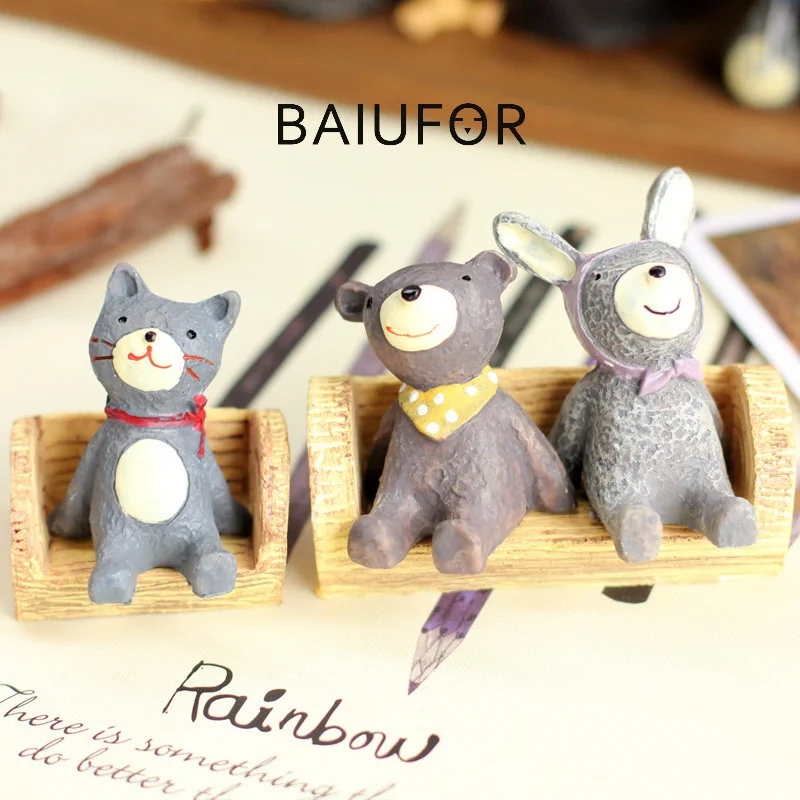 Миниатюрный стул BAIUFOR Сказочная скамейка из смолы в форме гриба сказочное