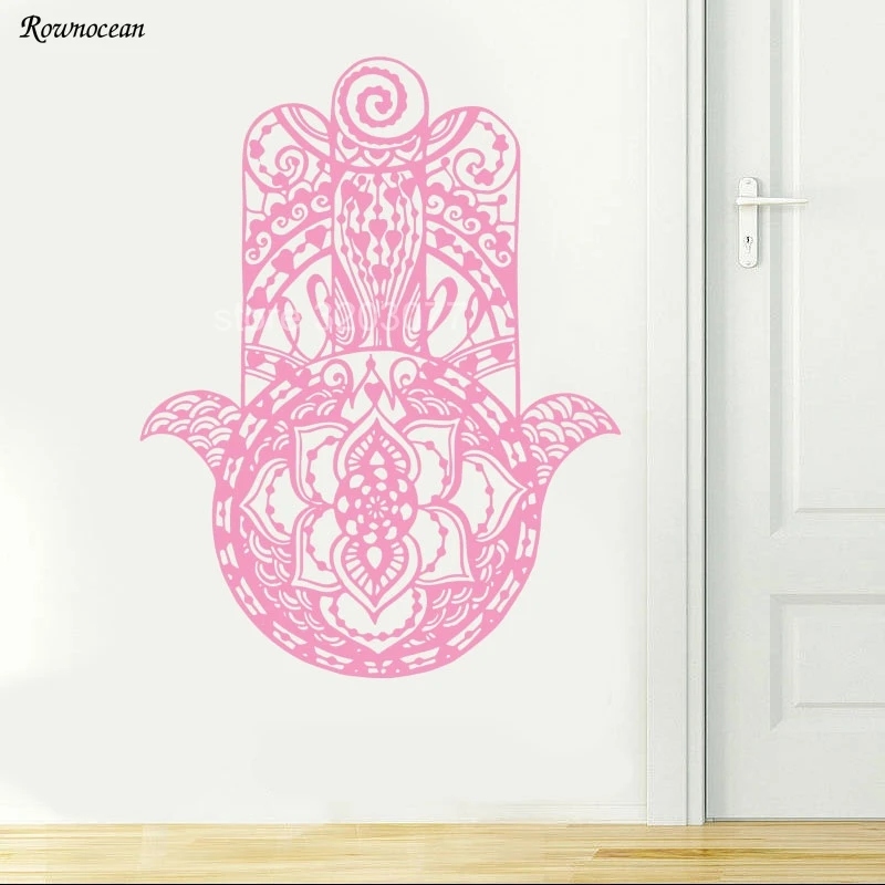 Наклейки на стену Hamsa виниловые наклейки домашний декор Хамса рука Фатима Ганеш