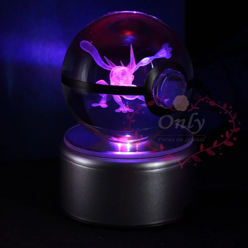 Популярный 3D Хрустальный гравировальный шар гренинджа Круглый с черной линией