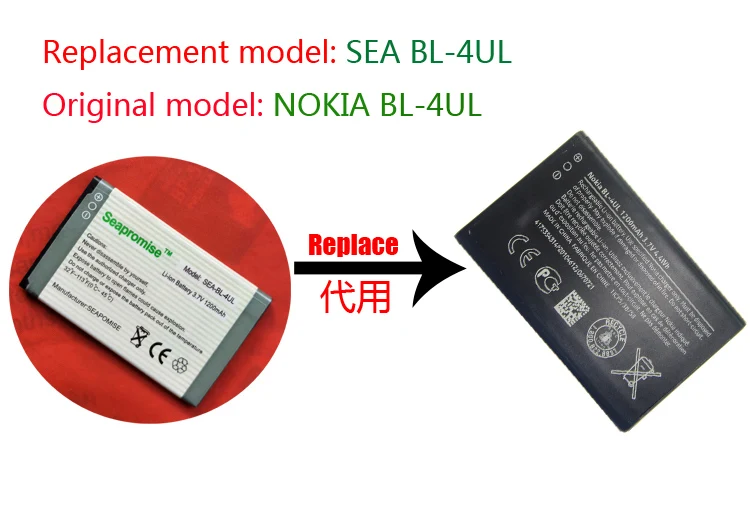 Аккумулятор SEAPROMISE мобильный телефон розничная торговля аккумулятор для NOKIA Lumia 225