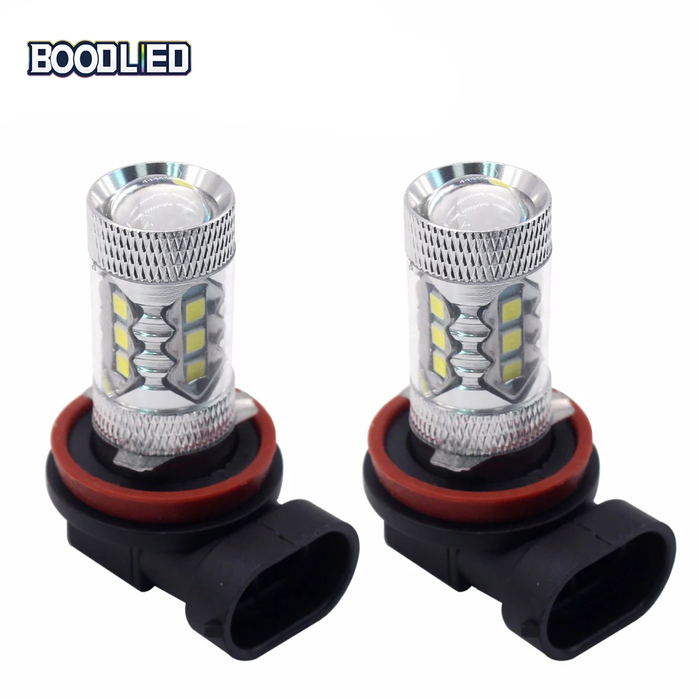 Светодиодный светильник BOODLIED H11 автомобильная противотуманная фара 3030 SMD 80 Вт
