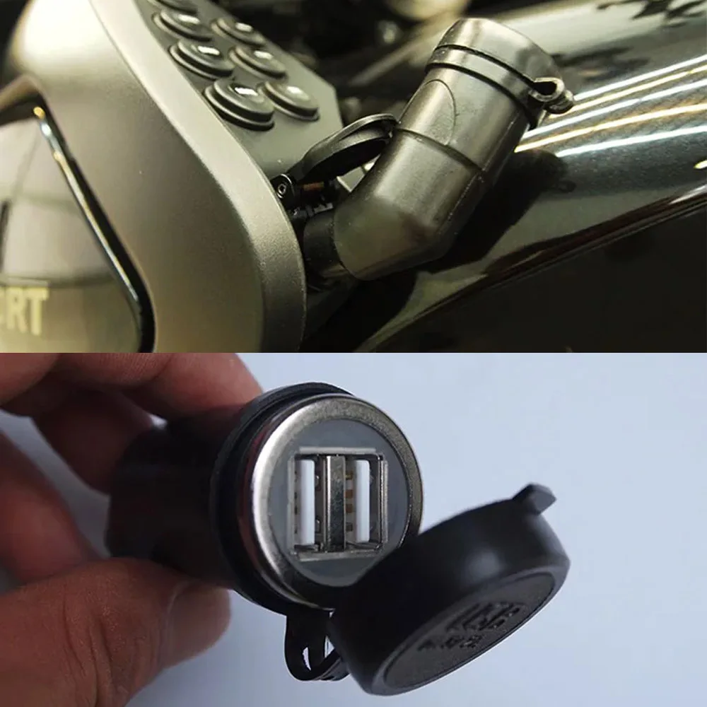 Двойной USB интерфейс порт зарядное устройство адаптер для BMW R1200GS R1200RT F800 GS F800GS F650GS
