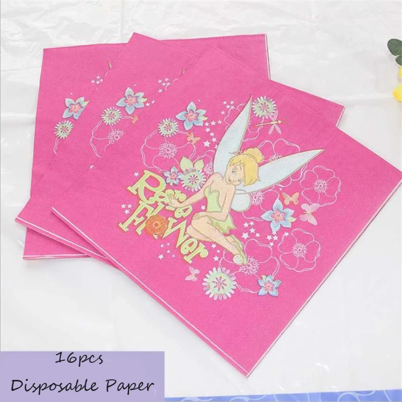 Omilut Мультяшные игрушки для дня рождения Tinkerbell одноразовая скатерть Милая летающая фея принадлежности для детского душа Tinkerbell эльф набор Поставки