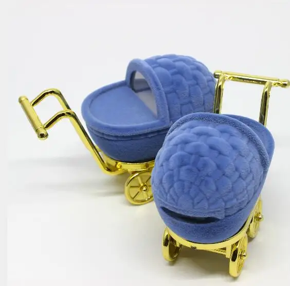 Милые детские коляски Форма коробка ювелирных изделий серьги кольца ожерелье