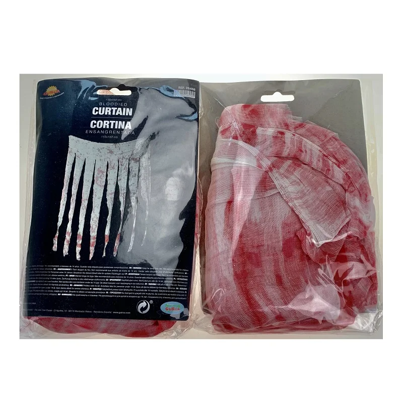 

2 pack Party supplies/party and festival DIY decorations Halloween Bloodstain Curtain