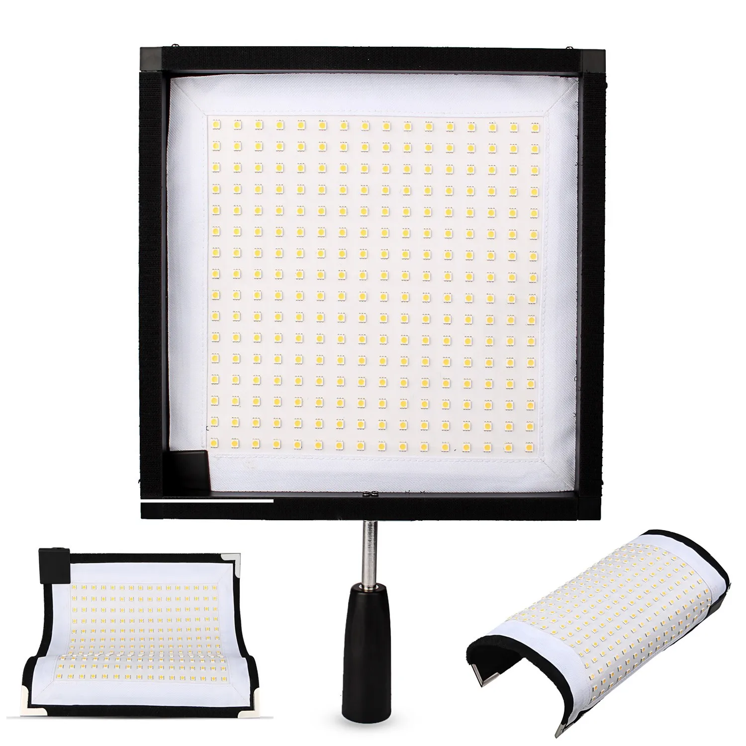 Travor FL-3030 30x30 см гибкий коврик 5500K 256 СИД Moldable LED видео ткань свет тонкий Сверхлегкий