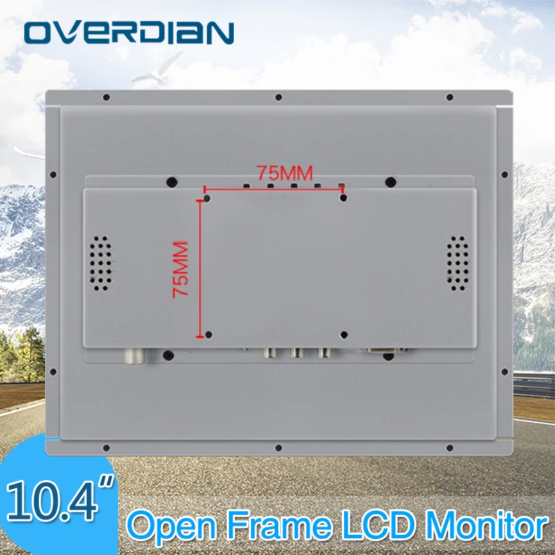 10/10. 4 &quotпромышленный контроль Lcd Сопротивление сенсорный экран монитор VGA/USB/DVI