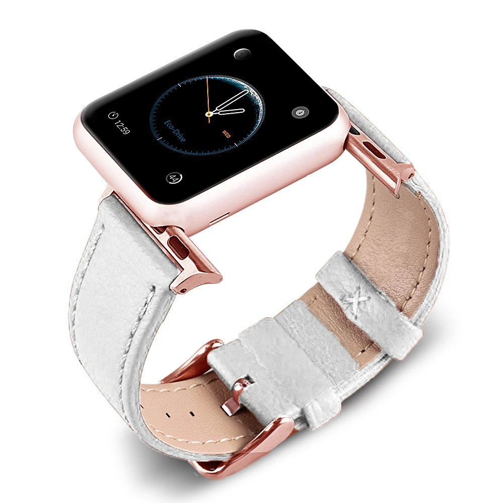 Eastar браслет из натуральной кожи розового золота ремешок для часов Apple Watch Band 42 мм 38