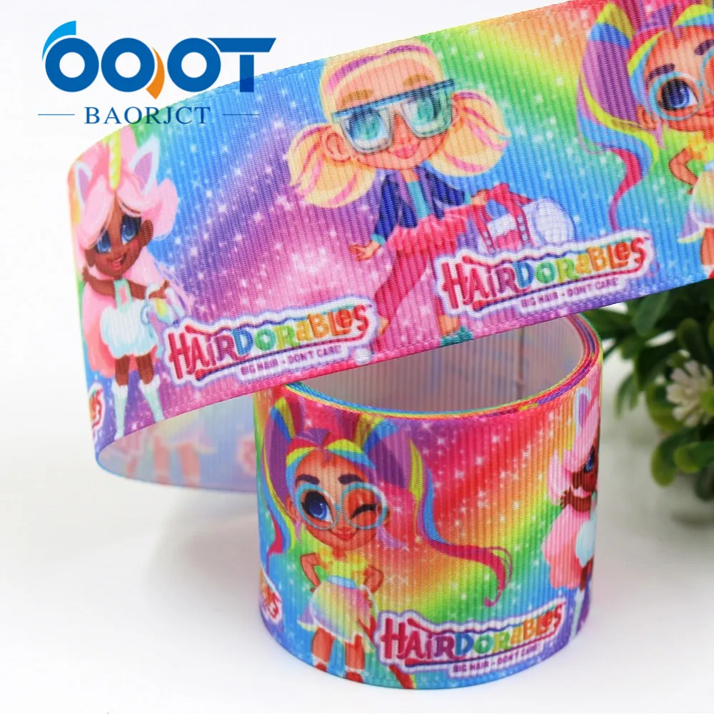 OOOT BAORJCT I-19306-516, 38 мм, 10 ярдов мультфильм термотрансферные печатные корсажные ленты, лук кепки DIY аксессуары украшения