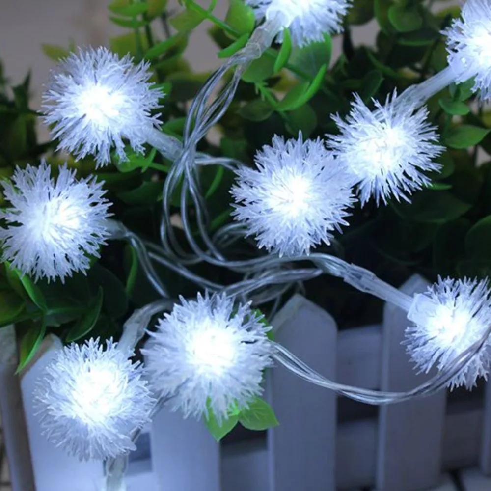 LED 1M 10PCS Lamp String Christmas Light Strings Snowflakes Bells Pentagram Battery | Лампы и освещение