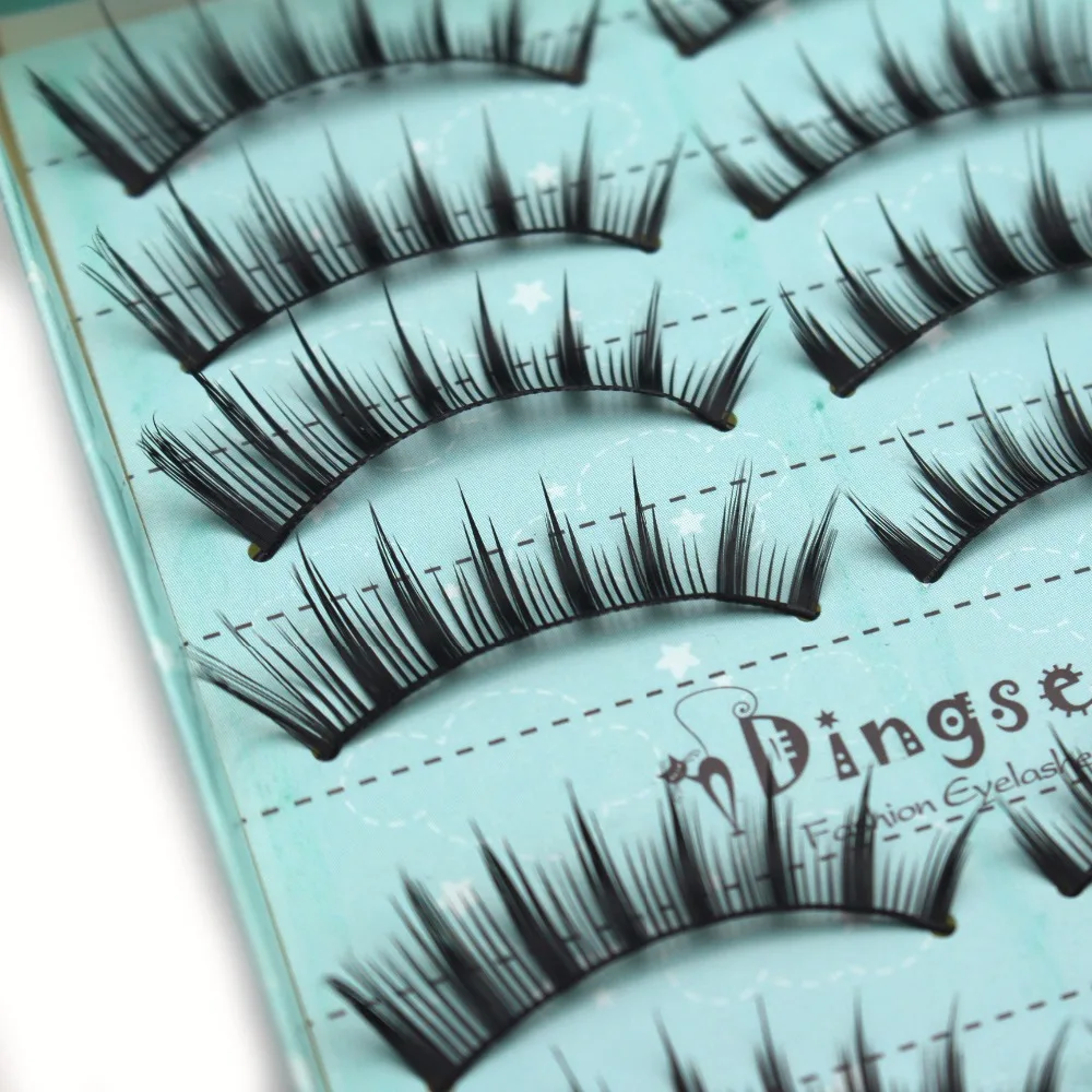 DINGSEN 50 пар lashes Natural Длинные Накладные ресницы тонкие наращивание ресниц макияж