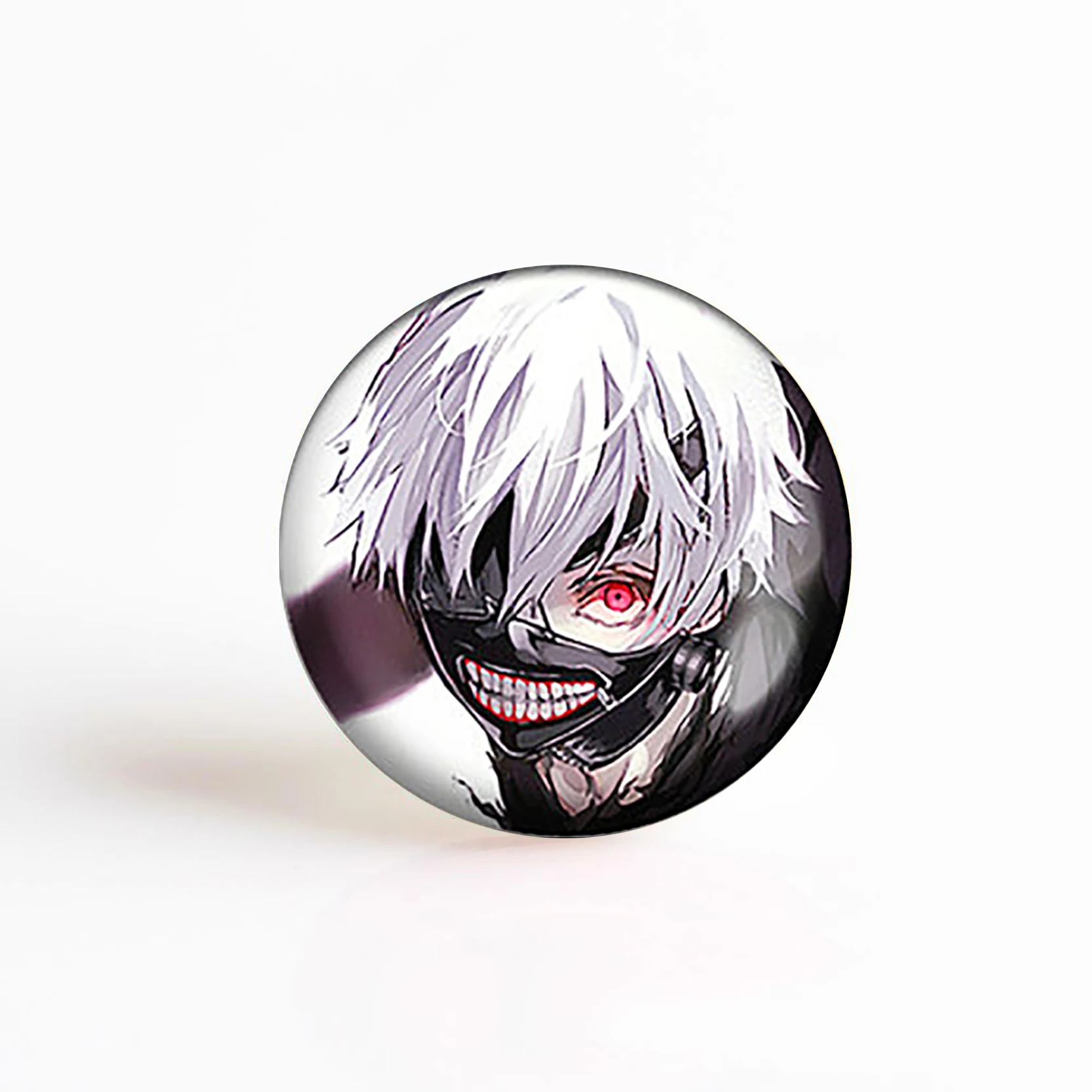 5 шт./лот Tokyo Ghoul Touka Kaneki Ken Kamishiro аниме стеклянный кабошон круглая фотография DIY