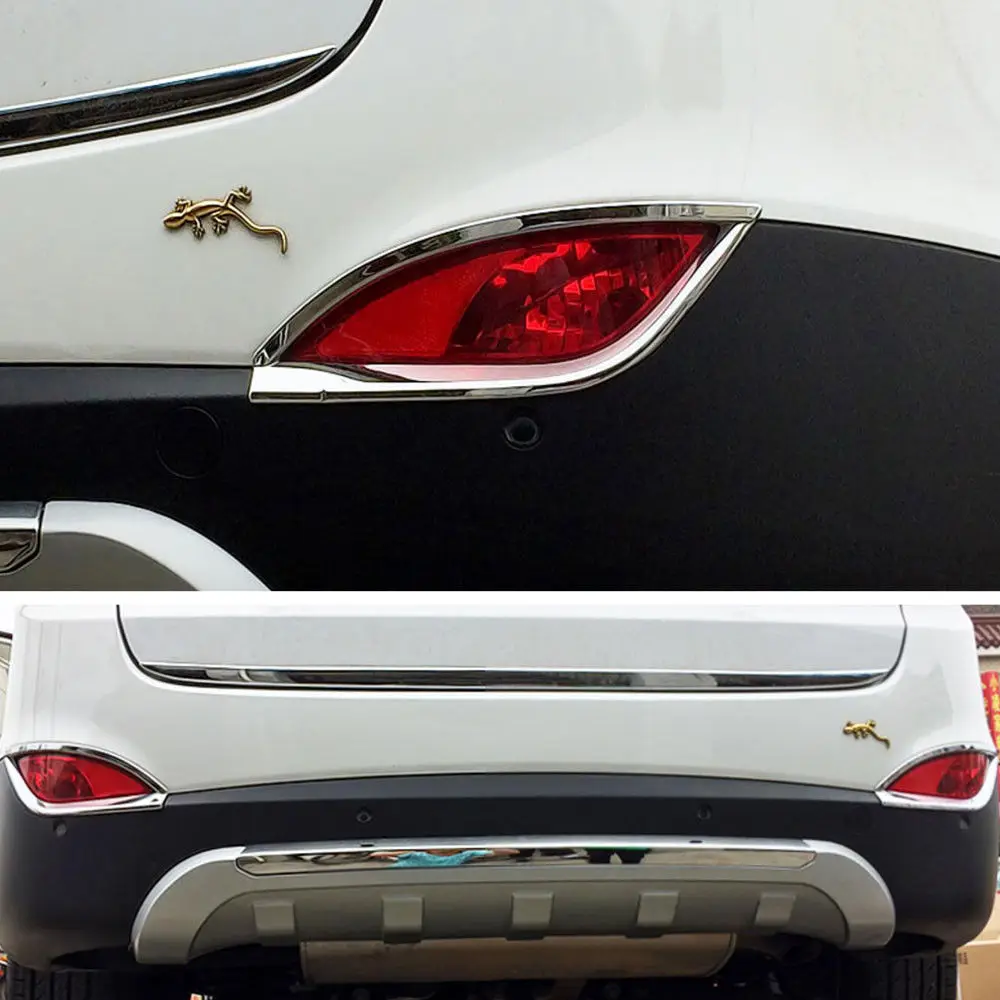 ABS 2 шт. хромированный задний противотуманный фонарь Крышка лампы отделка рамка