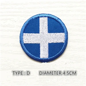 TYPE D MAXSIN FUN 1 шт. качество вышитый мир Национальный круглый флаг патчи железная нарукавная нашивка для одежды значок для рюкзака стикер DIY Аппликация - Цвет: TYPE D