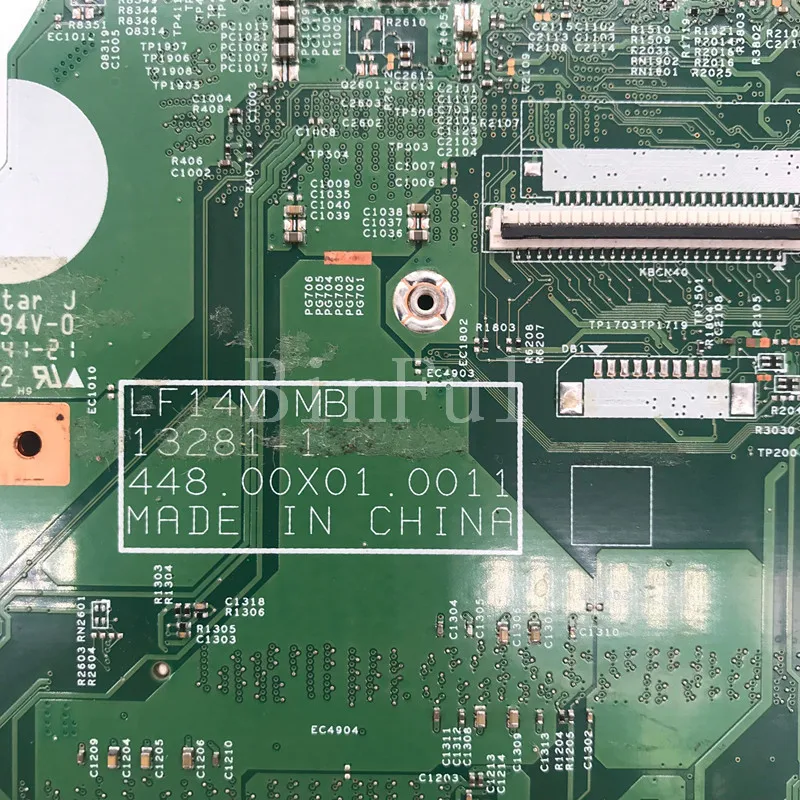 Высокое качество для FLEX 2-14 материнская плата ноутбука 448 00X01 0011 13281-1 с SR16Q I3-4010U CPU 100%