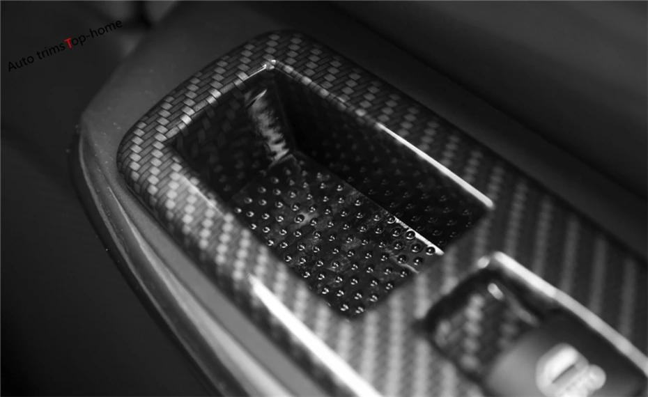 Внутренняя Панель Yimaautotrims из углеродного волокна для Jeep Grand Cherokee 2014 2019 кнопки
