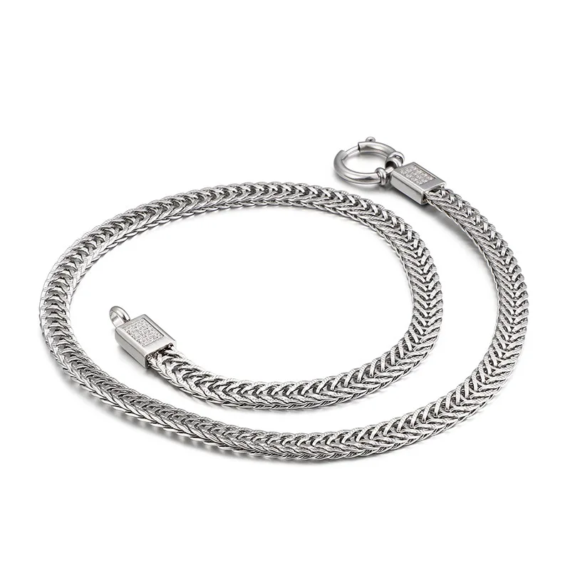 Ожерелье мужское из нержавеющей стали ширина 7 мм 24 дюйма 316 E111|Цепочки| |