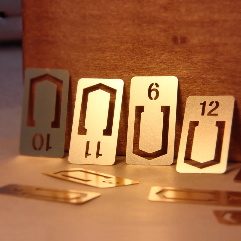 12 шт./лот винтажные медные закладки мини Рето металлические маркеры для книг