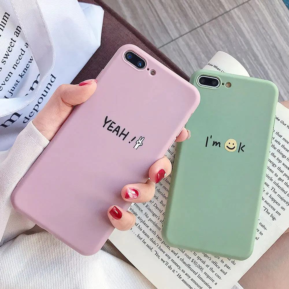 Простой чехол для iPhone X XS Max Xs мягкий из ТПУ 7 Plus 8 6 6s противоударный милый телефона |