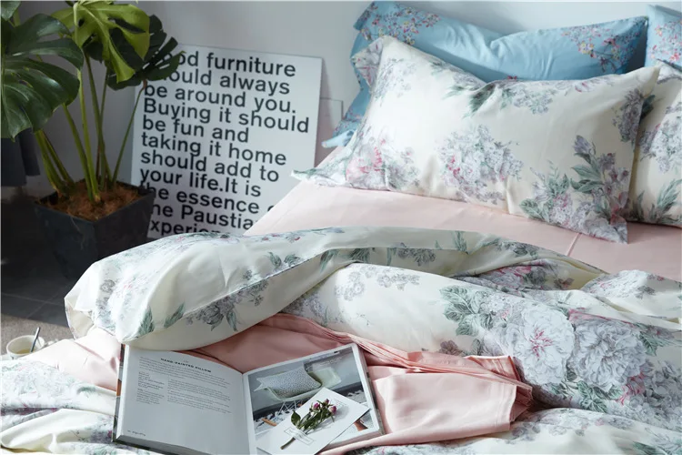 

The New 2017 Home Textile American Cotton Satin Drill Long-staple Cotton Bedding Set 100% Cotton Printed 4pcs Set