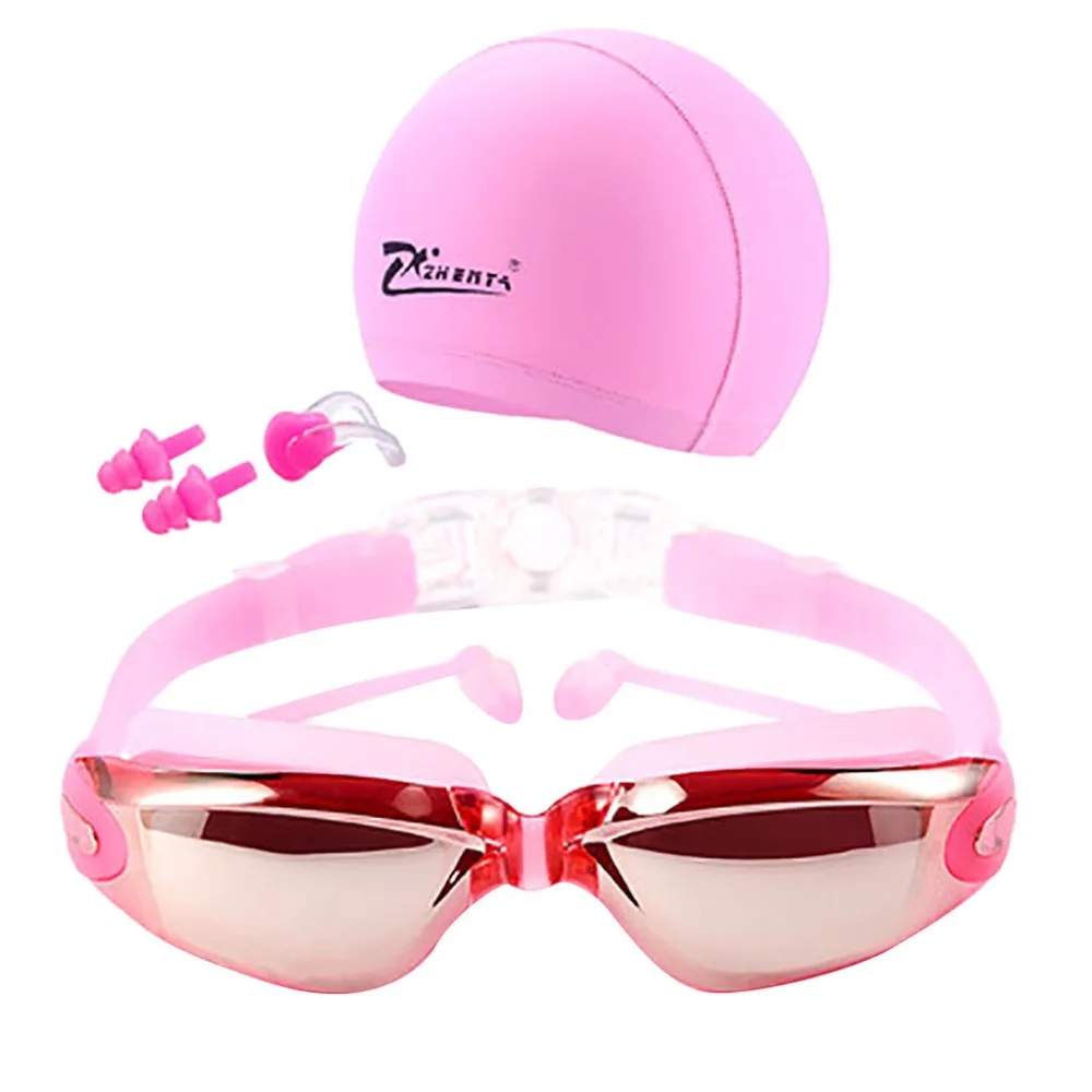 

Swimming Glasses Goggles UV Protection Non-Fogging Swim Cap Nose Clip Men&Women