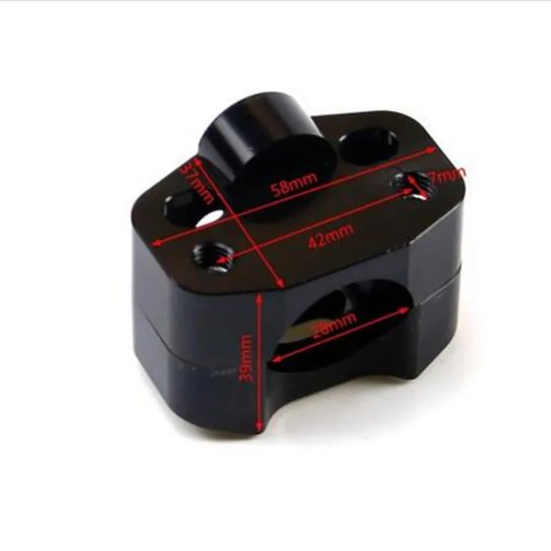 

CNC Risers Handle Bar Clamps Taper 7/8" to 1 1/8" handlebar Pit Bike Black