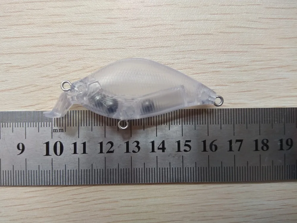 

10pcs Unpainted Fishing Lure Body L-Bill Crankbaits Hardbaits Fishing Wobbler Artificial baits 65mm 7g Blank lures SEB03