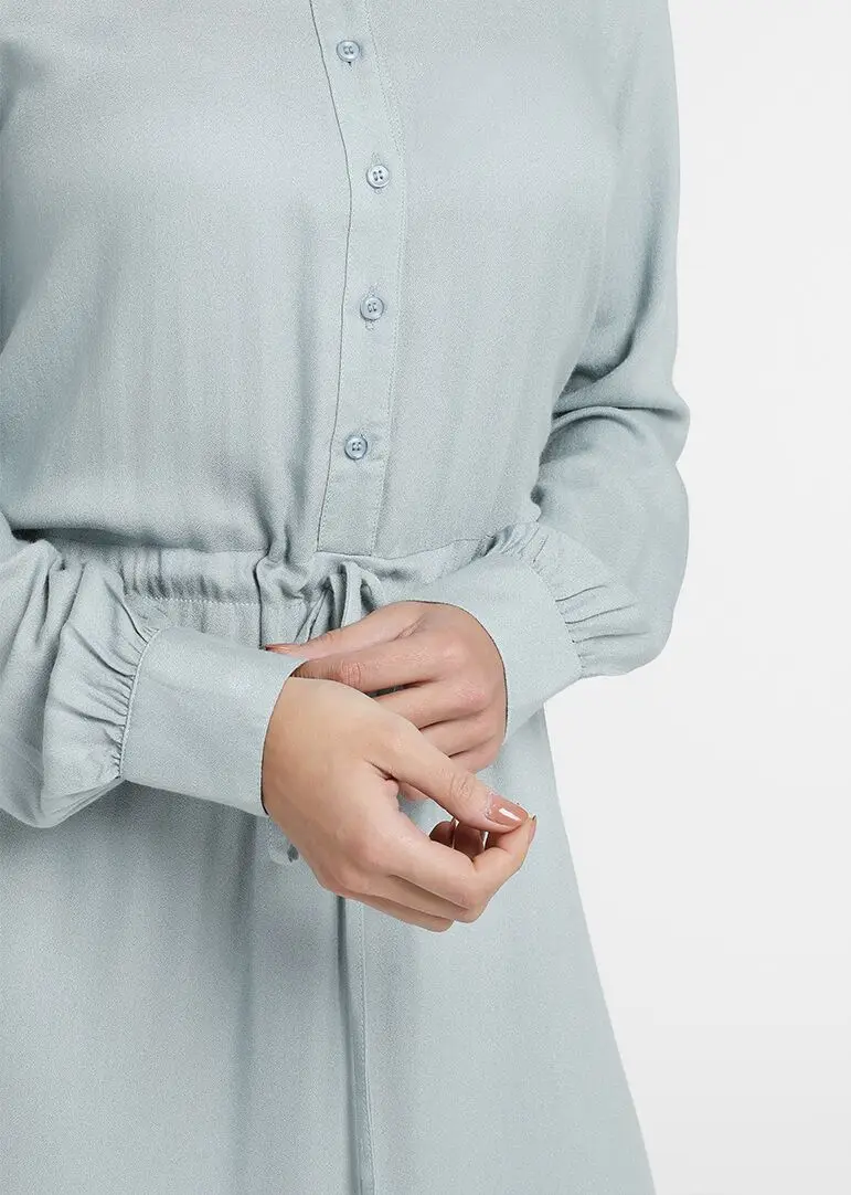Элегантное мусульманское однобортное Макси платье Abaya простое кимоно туника
