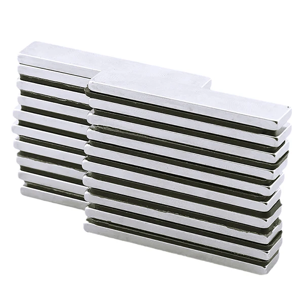 20pcs 50X10X3mm WHISM 20-100 шт. холодильники магниты N35 неодимовый магнит мини сильный Мощный Редкоземельный Магнит магниты полосы магнитный стикер на холодильник - Цвет: 20pcs 50X10X3mm