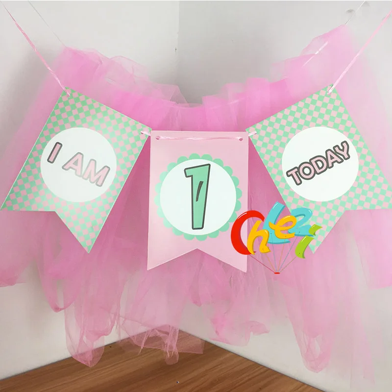 1 комплект Детская Пижама year old флажок на день рождения с надписью I am сегодня