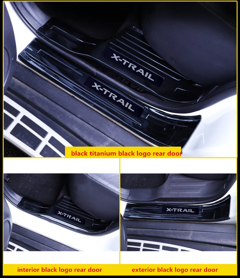 Для Nissan X-trail X trail T32- Добро пожаловать педаль refires порога полосы части порога Царапины защита автомобиля аксессуары