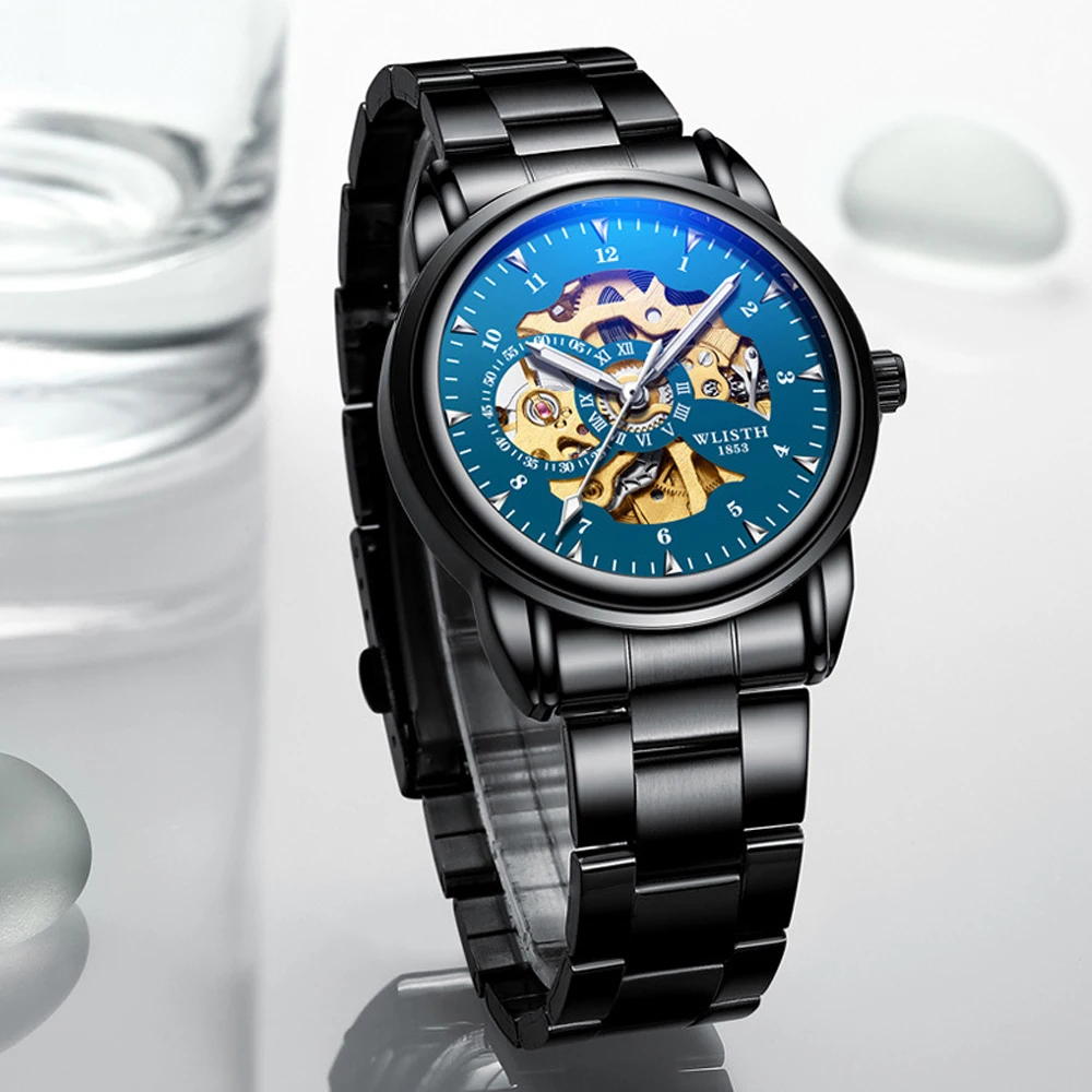 Механические часы 2020 WLISTH бренд класса люкс Tourbillon наручные для мужчин Скелет