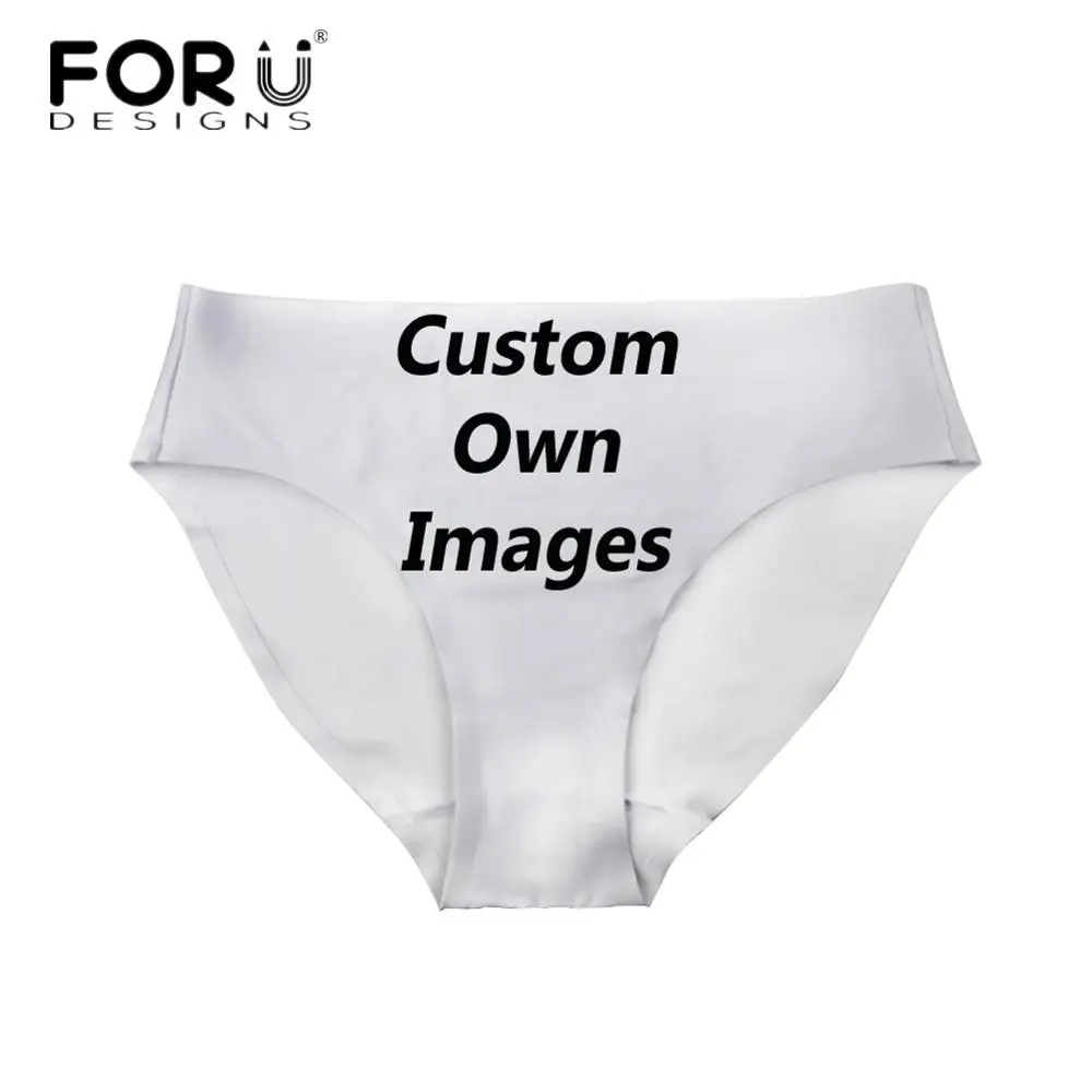 FORUDESIGNS/Модные женские пикантные трусики смешная собака Шнауцер принт для девочек средней талии нижнее белье ультра-тонкие фитнес бесшовные трусы - Цвет: custom-AM